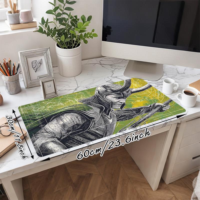 1Pc Warrior Motion Gaming Mouse Pad Keyboard Desk Mat Non-slip Rubber Lock Edge Waterproof Computer Mousepad for Office Home Decor S1914