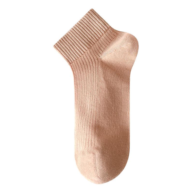 

Весенне-летние бесшовные короткие носки, антибактериальные и дезодорирующие короткие носки из чистого хлопка, летние тонкие вытягивающиеся хлопковые носки для женщин 1 pair
