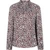 JUZUI Französische Blumen-Rüschenkragen-Bluse