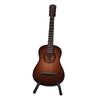 15cm Miniature Guitar Model with Stand Maple Wood Classical Guitar Replica Musical Instrument Ornament