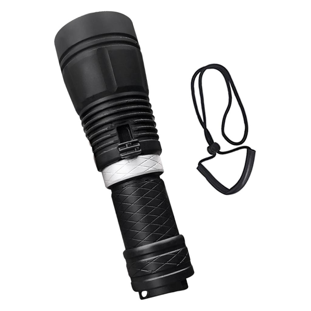 Scuba Diving Flashlight Waterproof Aluminum Alloy Floodlight Light Submarine for