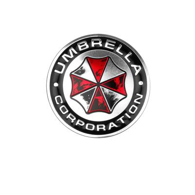 Car Decoration 3d Sticker Aluminum Umbrella Corporation Emblem Sticker For Kia Nissan Hyundai