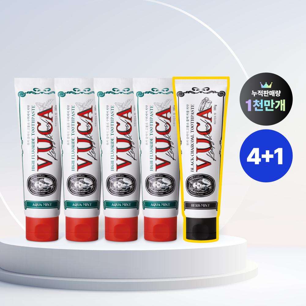 VUCA Classic Premium Bad Breath Care 4-pack (2 Types) + 1 Additional 110g Bad Breath Care