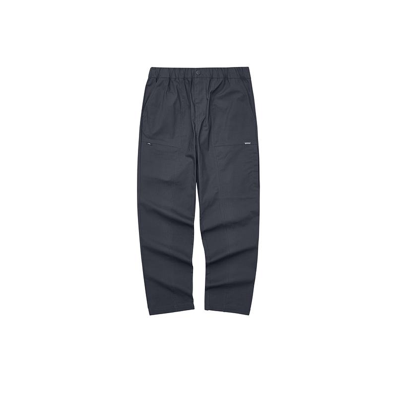 Skechers Simple Solid Color Comfortable Soft Woven Work Loose Outdoor Casual Pants Men pants Periscope-Gray L324M008-0403 L
