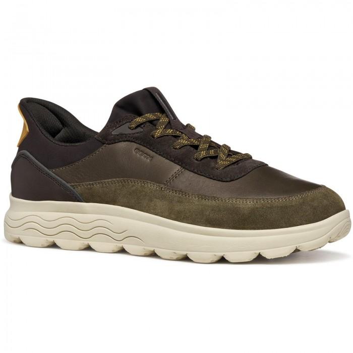 Geox Mens U Spherica Plus Leather Trainers