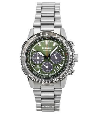 Promaster Sky Chronograph Stainless Steel Green Dial Eco-Drive Diver's CA4664-60W 200M Men's Watch