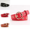 Chic Womens Korean Style Pu Belt With Eyecatching Buckle Options And Trendy Color Selections For Fall