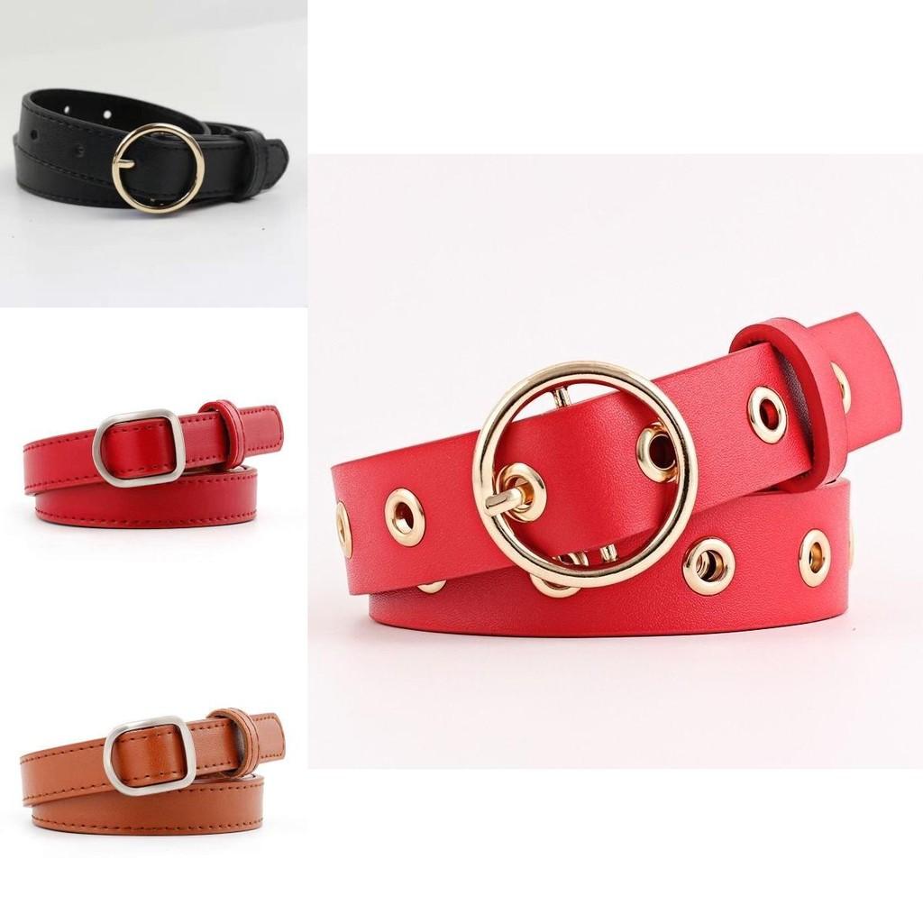 Chic Womens Korean Style Pu Belt With Eyecatching Buckle Options And Trendy Color Selections For Fall