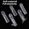 Flexible Crystal Spiked Penis Sleeve - Soft Elastic Adult Toy for Couples Enhancing Pleasure