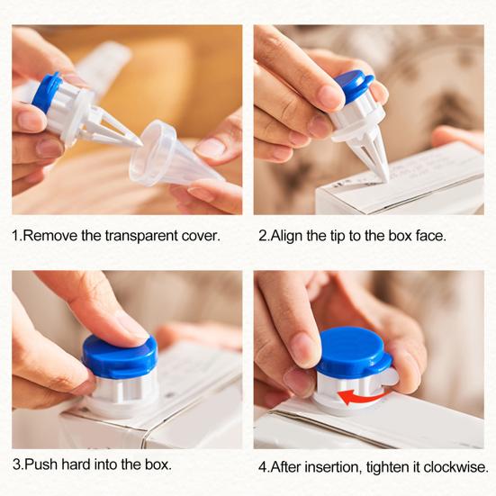 2Pcs Drink Spout with Lid Dustproof Food Grade Dispenser Drink Mouth Extension Beverage Pour Deflector Kitchen Tool