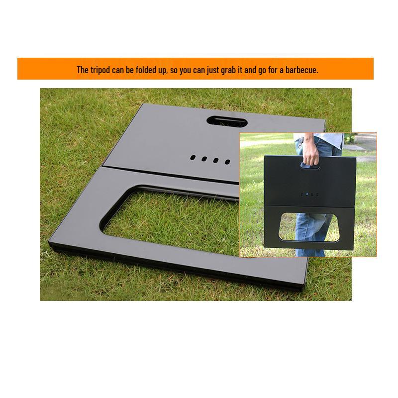 Folding Portable BBQ Grill for Camping and Outdoor Use