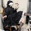 Toku and Yuu Mori Girl Lolita Gothic Tiered Jumper Princess Open Long Party Size Dress, Style, Ladylike, Skirt, Sleeves, Neck, Crossdressing, Chain,