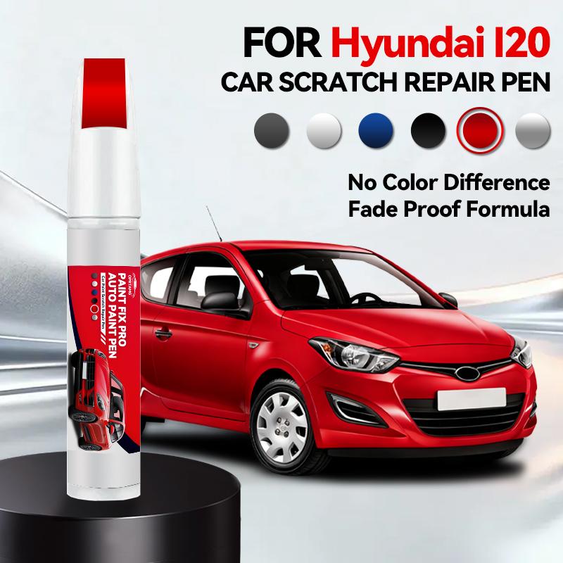 Voor Hyundai I20 Lak Reparatie Pen Bijwerken Krasverwijderaar DIY Auto Accessoires Zwart Wit Blauw Zilver