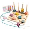 Shape Geometric Wooden Matching Color Recognition Threading Block Building