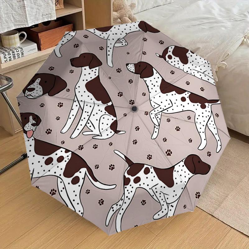 

1pc Spot Dogs Automatic Folding Umbrella, Casual Outdoor Accessory, Birthday Festival Gift yy251126092