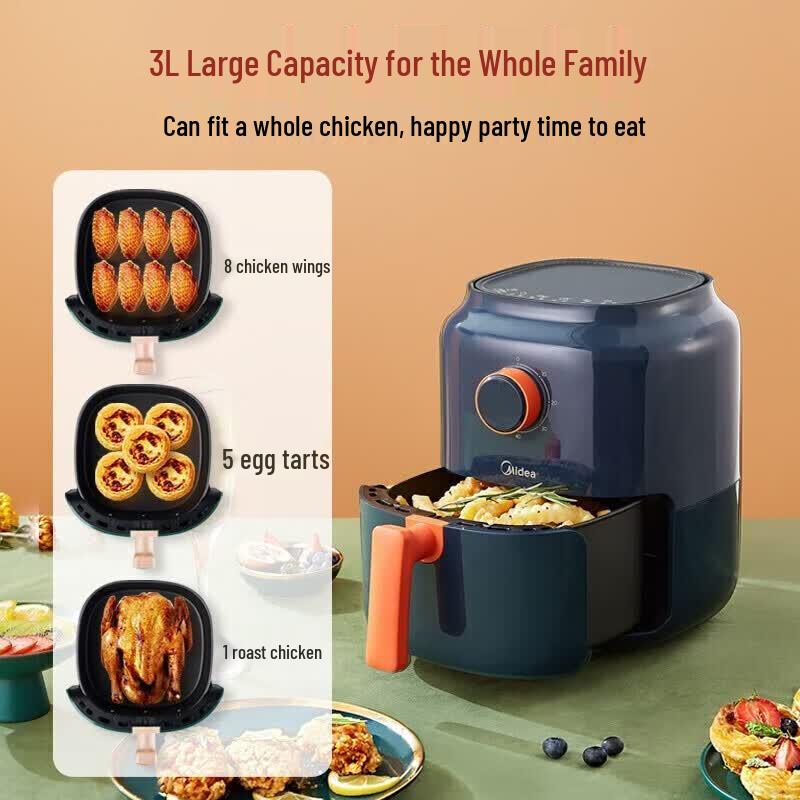 Midea 3L Automatic Multi-functional Electric Air Fryer CN plug (adapter included)