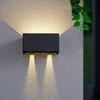 Waterproof LED Outdoor Wall Lamp for Stairs, Hallway, and Entrance - Rectangular Modern Design, Dimmable.