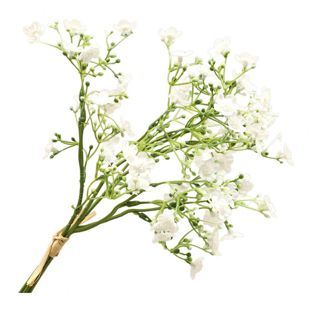 Artificial Flower Wedding Floral Decorations Realistic Artificial Baby s Breath Flowers Bouquet Faux Gypsophila Floral белый