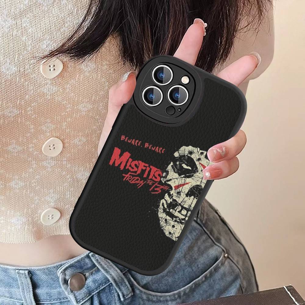 The Misfits For IPhone 16 15 14 13 12 11 Pro Max Plus Shockproof Leather Soft Phone Cover