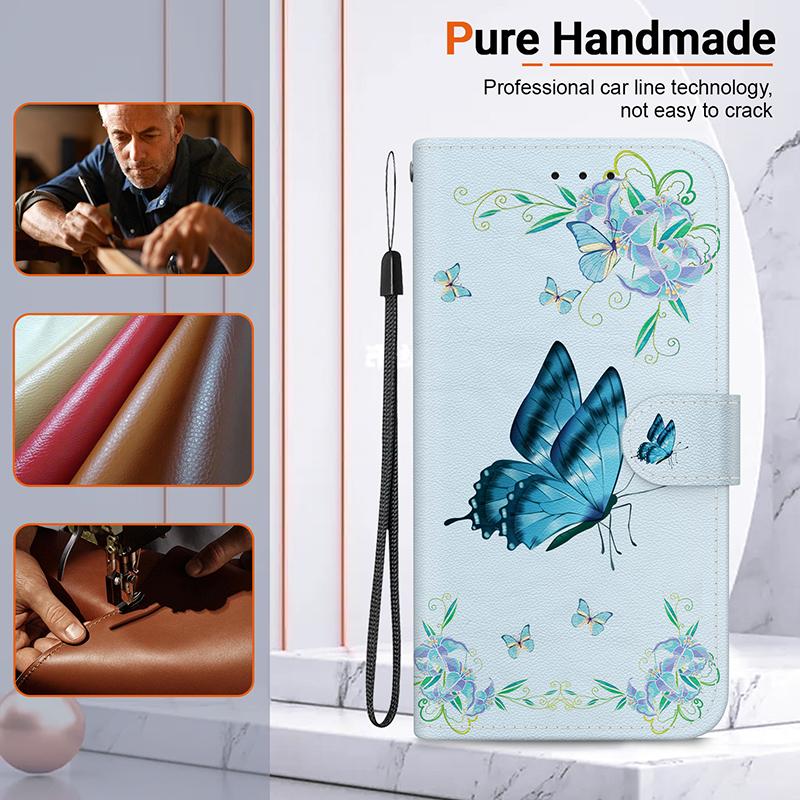 Stand Flip Wallet Case For Realme 9i 8i 7I 6i 5i Realme 9 SE 8S 8 PRO 8 4G 5G 8S Plus Flip Painted Pattern Wallet Case