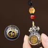 Brass 12 Zodiac Keyring Loong Dragon Keychain Chicken Lucky Bag Pendant  Bag Hanging
