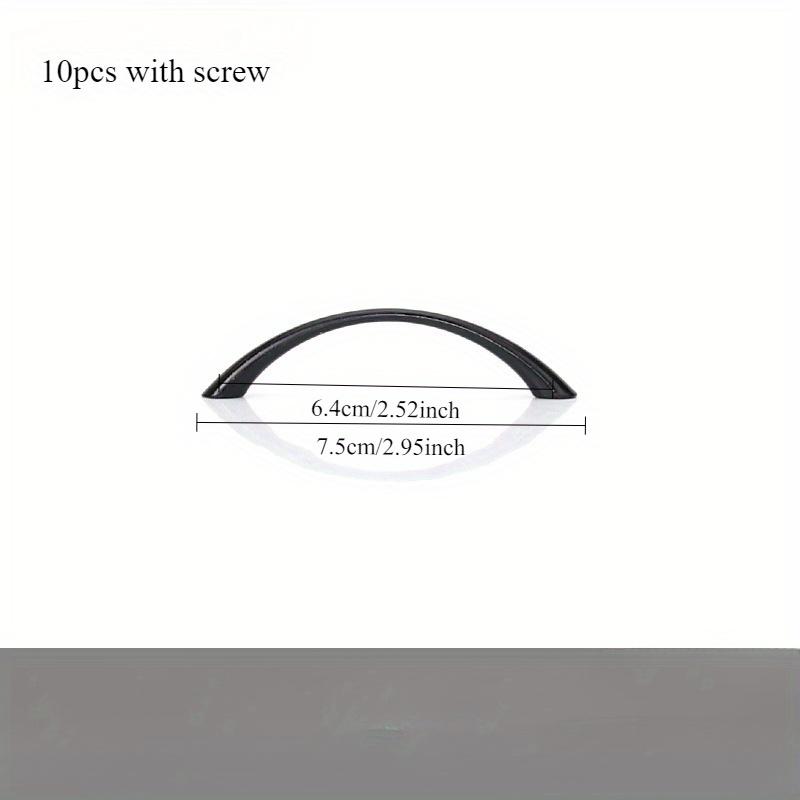 10pcs Zinc Alloy Curved Handles Furniture Hardware Furniture Handle Multifunctional Drawer Pull Handles Cabinet