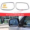 For Toyota Corolla ZRE151 ZRE152 ZRE153 2007-2014 Yaris 05-11 Car Left Right Heated Clear Rear View Side Mirror Glass Lens LH RH