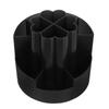 Rotating Desk Organizer 360 Degree Spinning Pencil Pen Holder Black Desktop Storage Stationery Supplies Office School Home