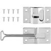 T-Style RV Door Holder, 304 Stainless Steel Entry Door Catch Latch, 4 Inch Hold-Open Trailer Door Retainer for Camper & Cargo Trailer