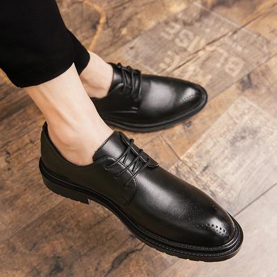 Fashion Flat Casual Men's Leather Shoes Comfortable Classic Minimalist Style Leisure Business Party Office Wedding Groom Shoes 38-46 Hot