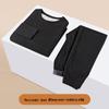 Women's Winter Fleece-Lined Silk Wool Underwear Set - Extra Thick Heat-Generating Base Layer for Autumn.