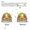 Shatterproof Nativity Tabletop Ornament With Intricate White Religious Birth Scene Figurine For Home Church Display