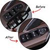 Glossy Black ABS Window Lift Switch Button Trim Frame For BMW X1 -2024