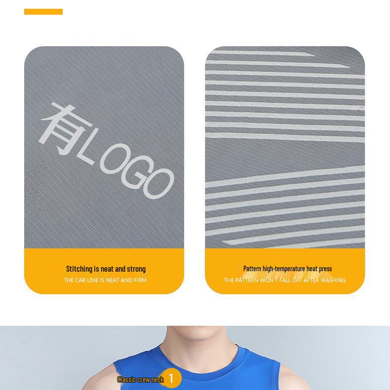Men's Quick-Dry Ice Silk Stretch Tank Top - Sleeveless Summer Fitness Vest