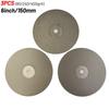3pcs 6'' Grit80/240/400 Diamond Coated Wheel Lapping Disc Flat Lap Wheel PACK