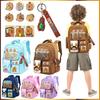 Zaino Scolastico Kawaii Capibara con Tracolla Regolabile Adorabile Daypack Resistente all'Usura Tessuto Oxford Zaino per Viaggio Vacanza