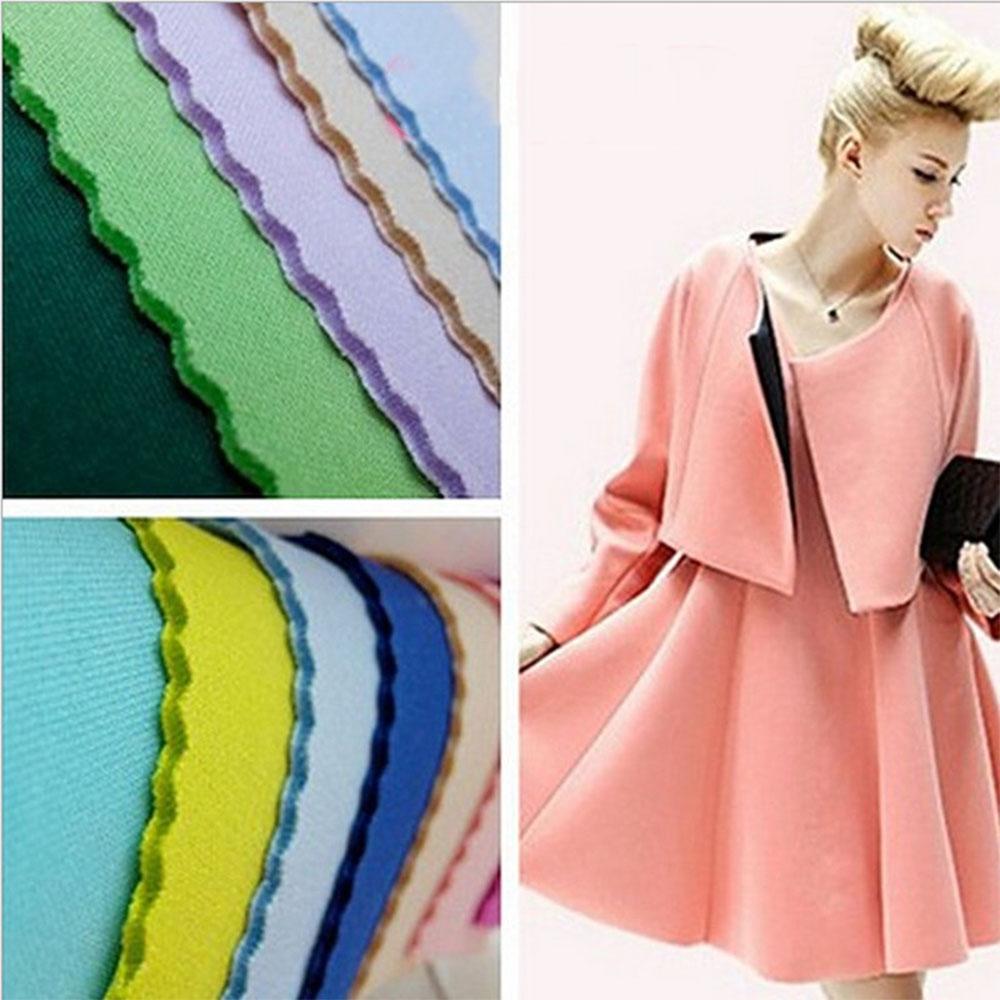 50x160cm Thick Scuba Fabric Polyester Skin-Friendly Knitted Cloth for DIY Clothing Design Corsets Bags Photo Background Supplies