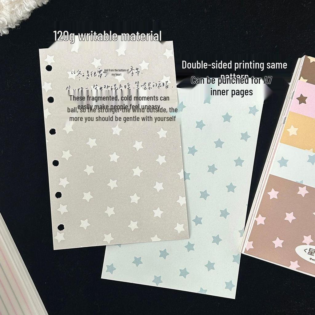 Polka Dot A7 Thick Sticky Notes Journal - 100 Double-Sided Pages