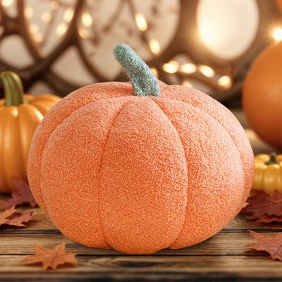 Halloween Pumpkin Pillow 3D Pumpkin Shaped Pillows Soft and Breathable Halloween Pumpkin Cushion Halloween Home Decor