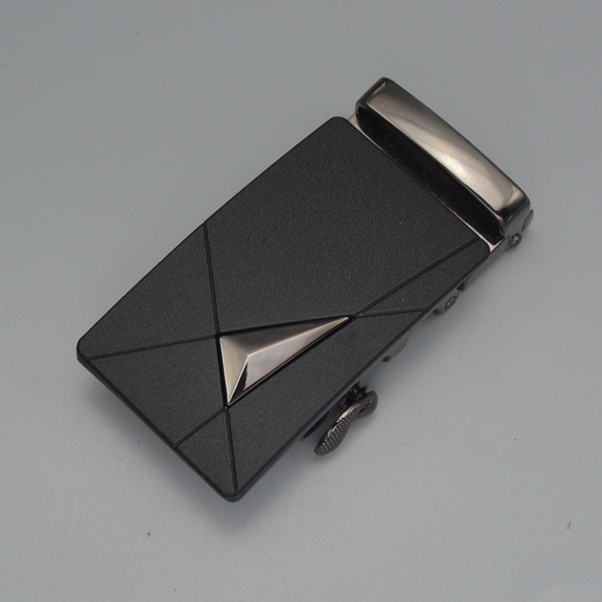 

Мужская автоматическая пряжка из матового сплава с лазерным логотипом 4cm