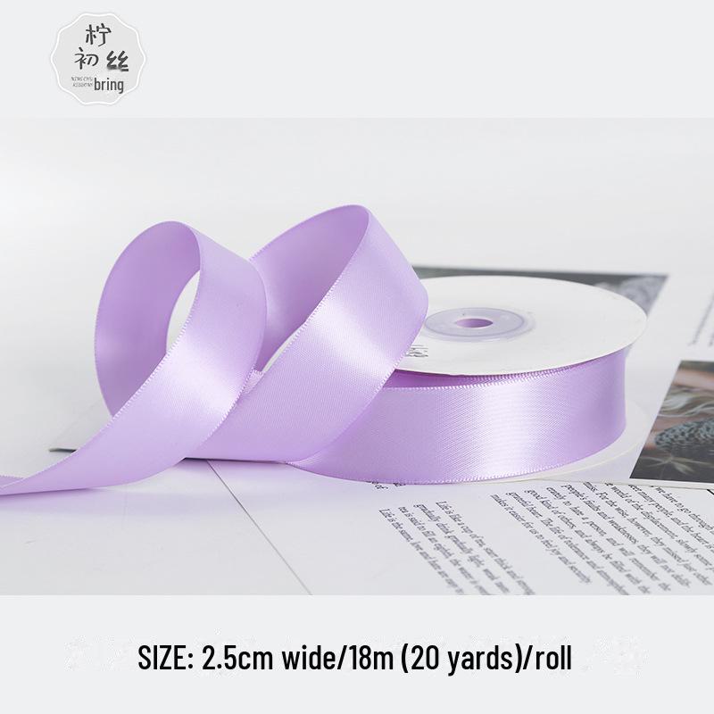 

Двостороння поліестерова стрічка з шифруванням 2,5 см для весільних бантів та упаковки подарунків високого класу