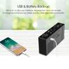 6 Inch Digital FM Projection Radio Alarm Clock 4 Brightness Adjustment 3 Time Displays Dual Alarm