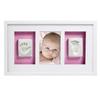 Cadre Mural Empreinte de Bébé - Pearhead - Deluxe - Bois Blanc - Argile Non Toxique - 1 Photo