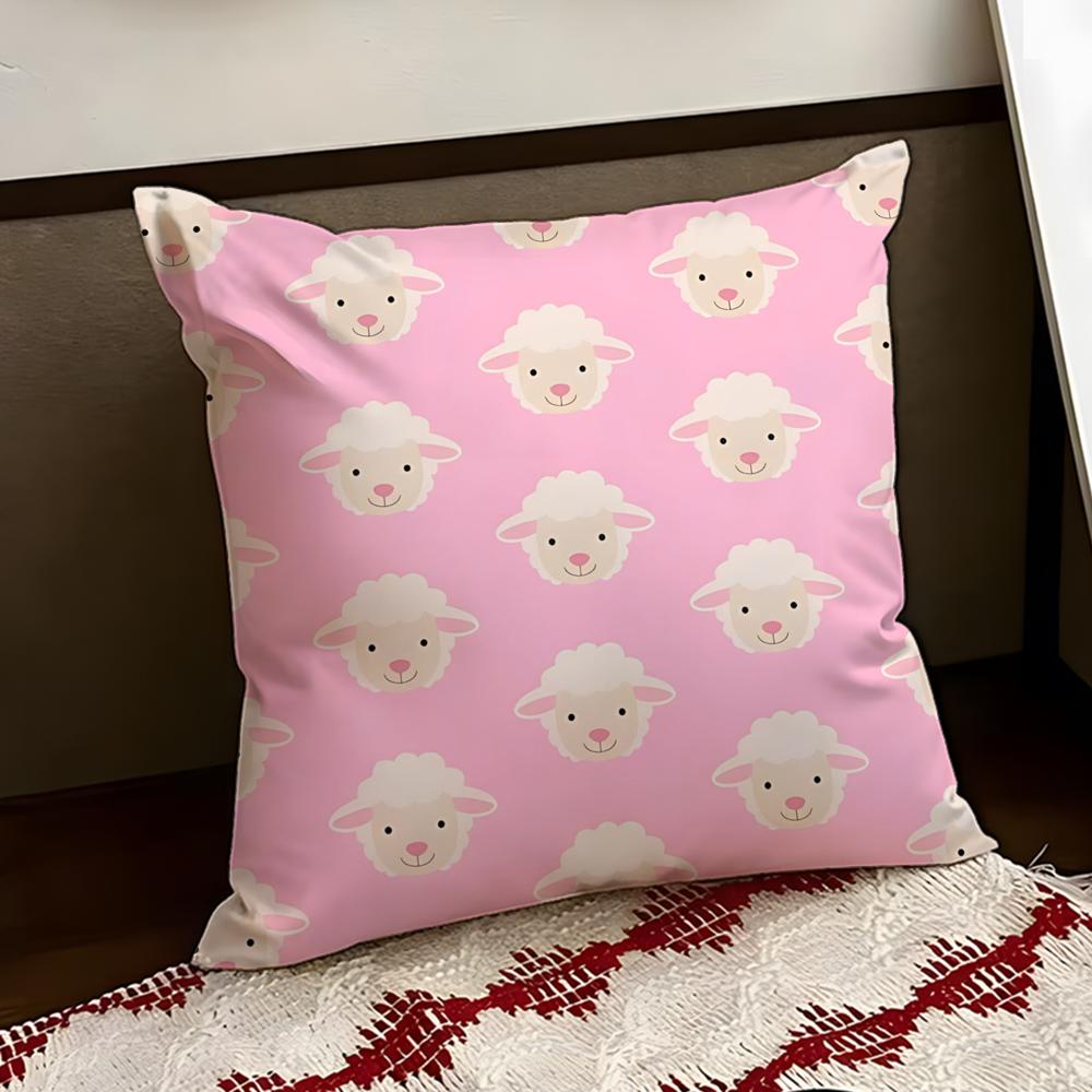 Woolly sheep Cushion Cover Reversible Soft Durable Pillow Cover Home  Car MultiScene Use for Daily Comfort
