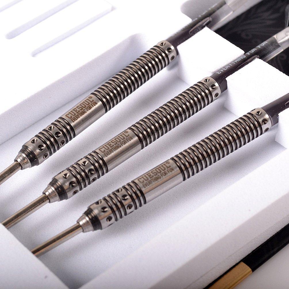 CUESOUL Dragon Series Tungsten 24g Darts Set with Barrels 90% Steel-Tip Titanium-Coated (CSDN-M2305)