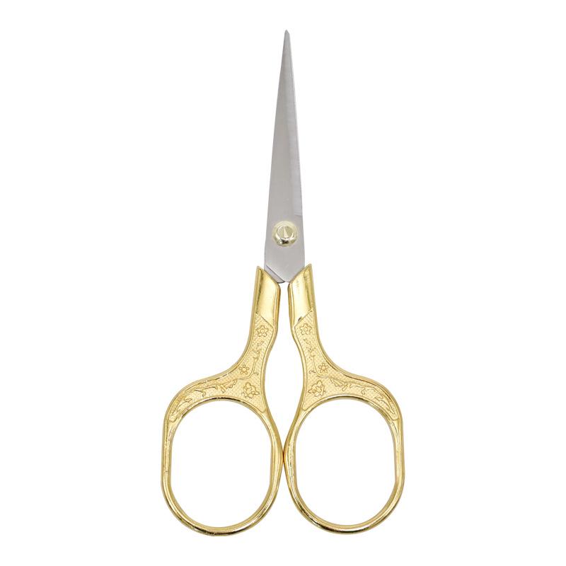 Plum Blossom Retro Stainless Steel Scissors: Ideal for Window Decoration, Embroidery, Paper Cutting, Thread Cutting, and Handmade Crafts.