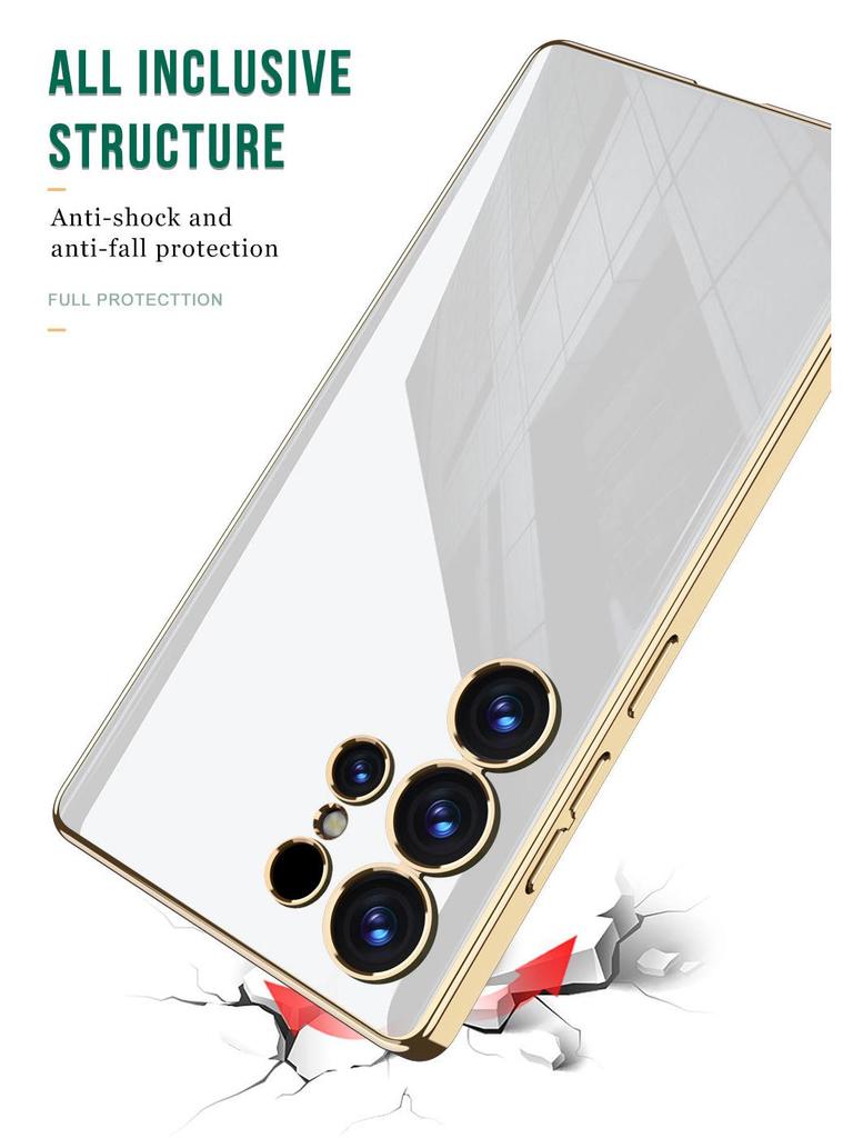 Samsung S25 Ultra Electroplated Soft Phone Case - Drop-Proof Protective Cover