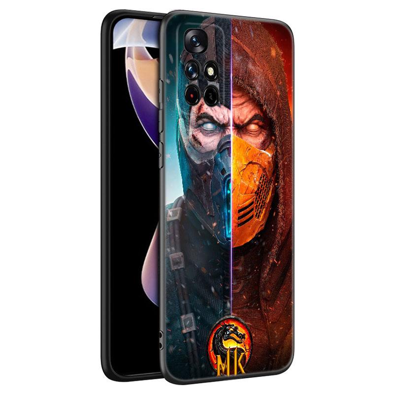 Mortal Kombat Spiel Schwarze Silikon Handyhülle Für Xiaomi Redmi Note 10 11 11S 12 13 4G 8 9 11T Pro 5G Plus 8T 9S 10S 12S
