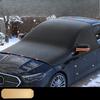 Car Snow Cover, Front Windshield Sunshade, Glass Sun Visor, Thickened Magnetic Snow Cover, Anti-freezing Half Cover, Car Cover