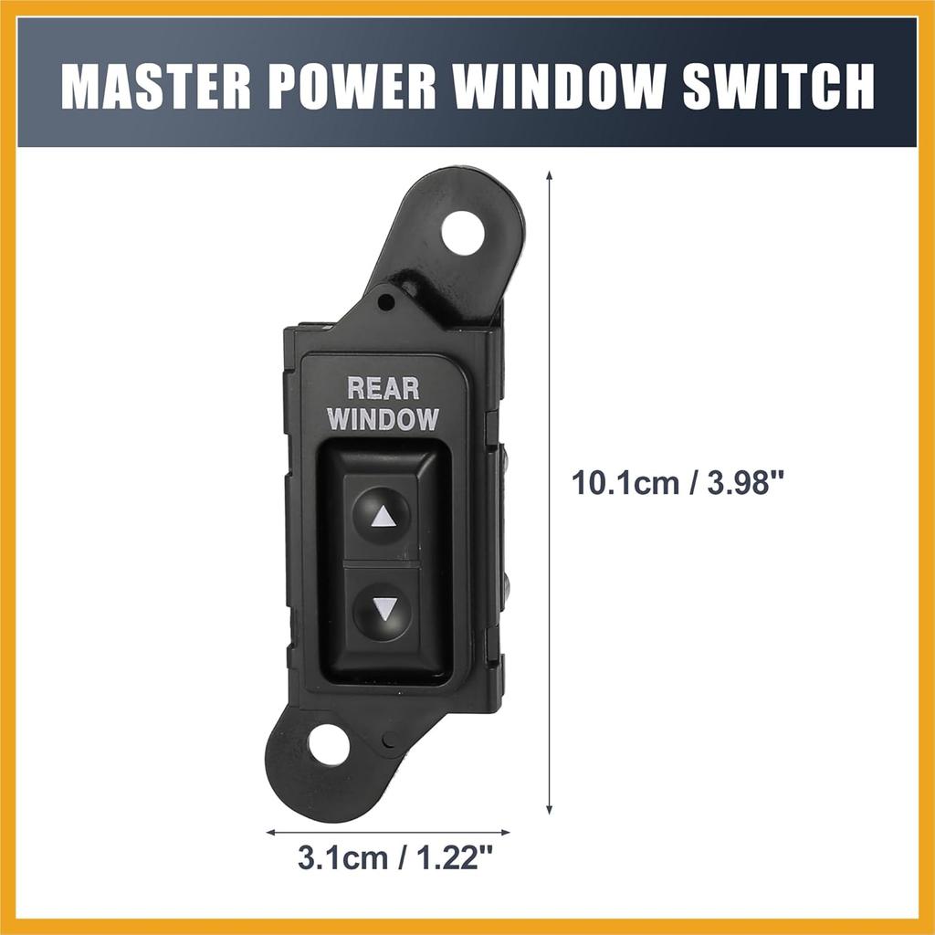 Master Driver Side Rear Power Window Door Switch F2TZ-14529-A Replacement for Ford Bronco 1992 1993 1994 1995 1996 Replacement